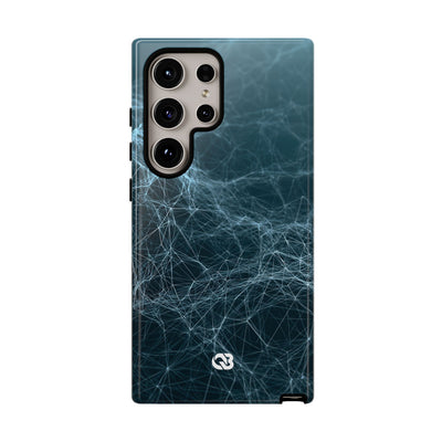 Teal Tough Phone Case for Samsung - Arctic Neural Mesh