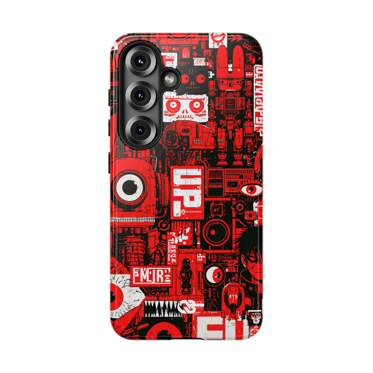 Neo Mecha Collage · Tough Phone Case for Samsung · Red