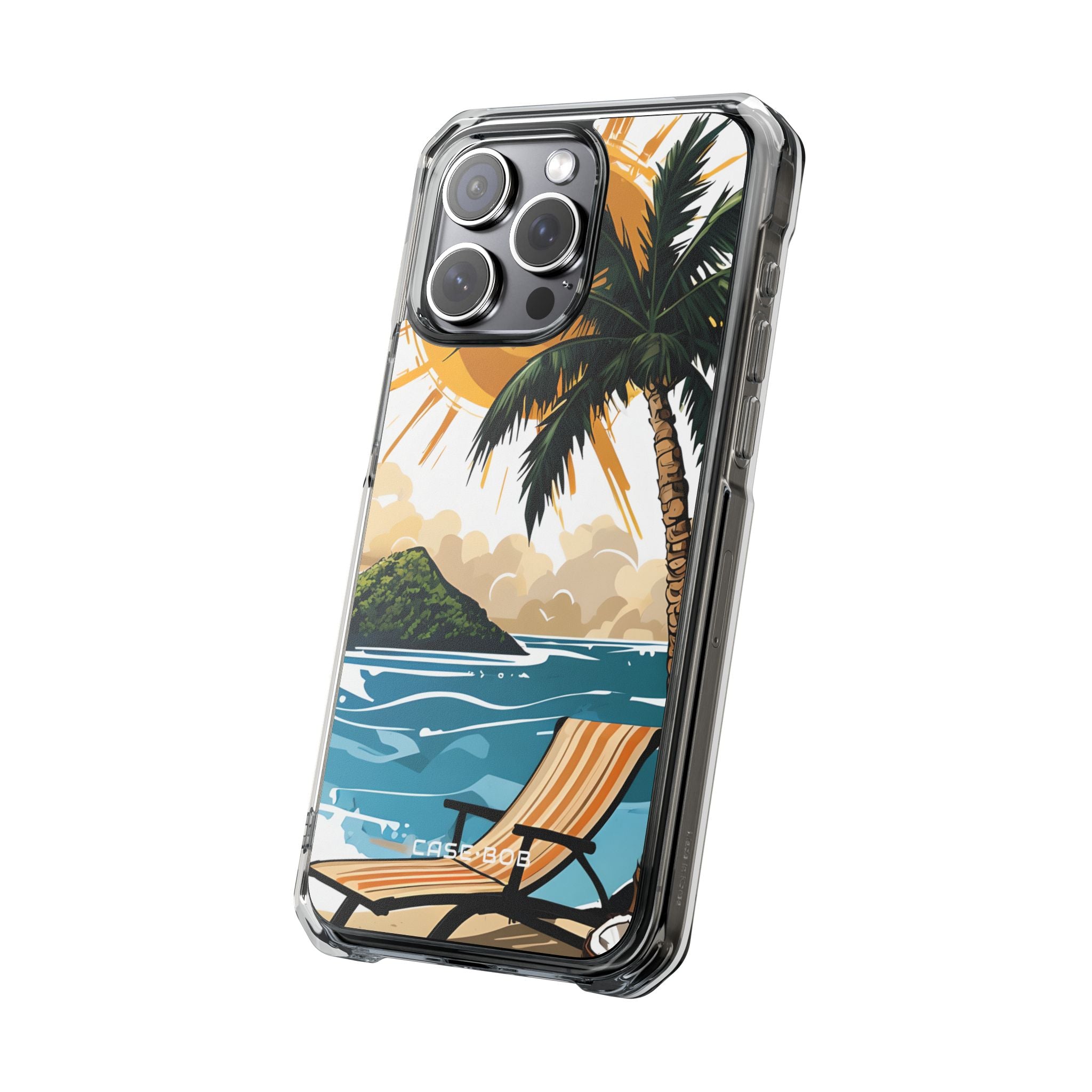 Sunny Palm Breeze iPhone 15 Pro Max Case - Impact