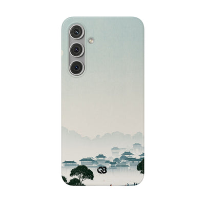 Blue Lite Phone Case for Samsung - Mist Valley Pagoda