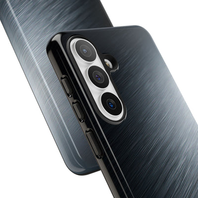 Brushed Obsidian Steel · Tough Phone Case for Samsung · Grey