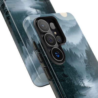 Silent Nordic Fjord · Tough Phone Case for Samsung · Blue