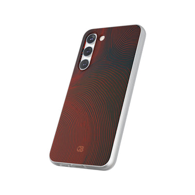 Red Lite Phone Case for Samsung - Terracotta Nerve Map