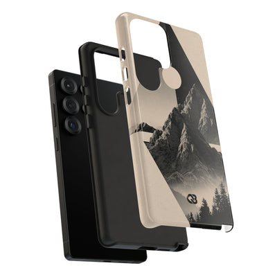 Beige Tough Phone Case for Samsung - Obsidian Summit Parchment