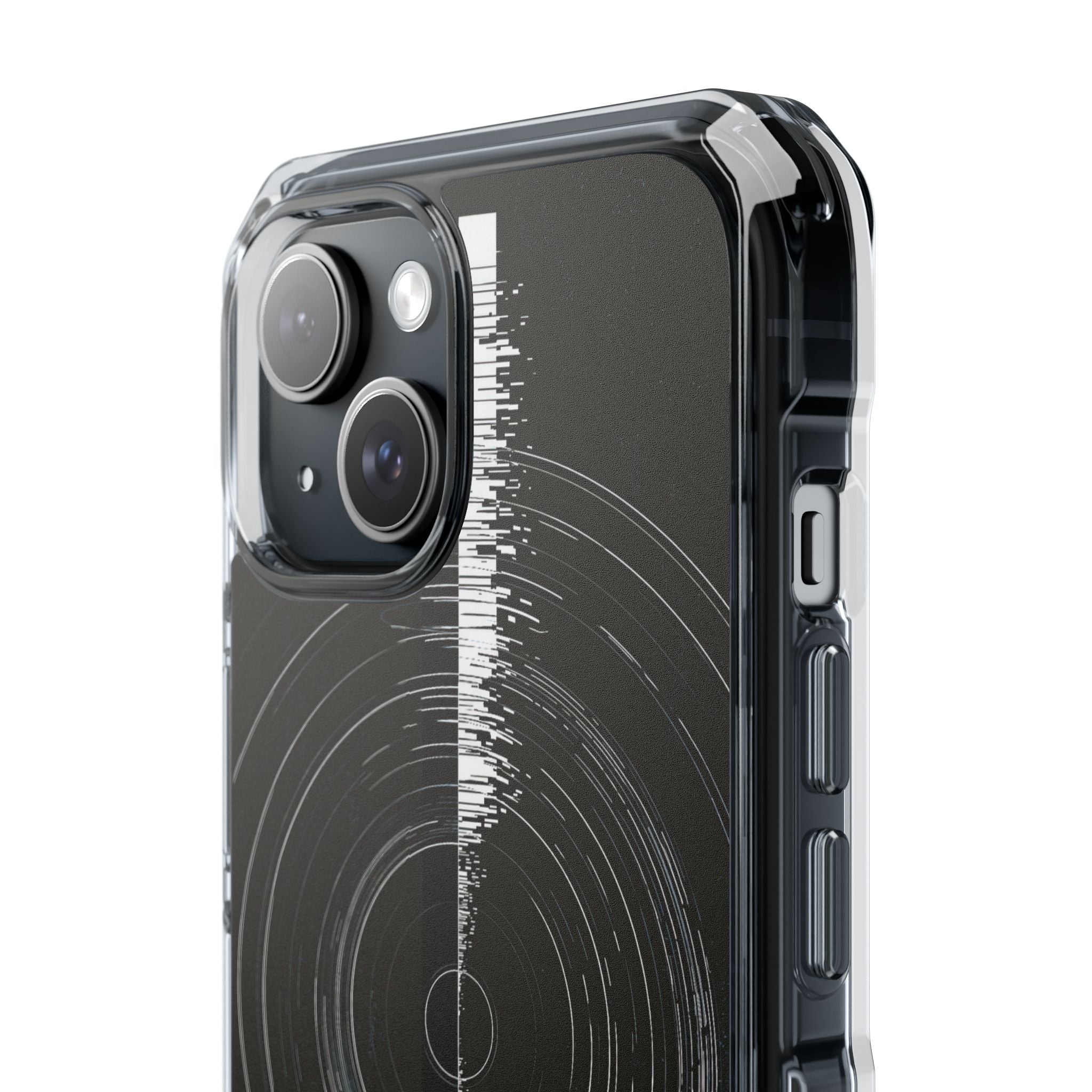 Black Impact MagSafe Phone Case for iPhone - Obsidian Orbital Signal