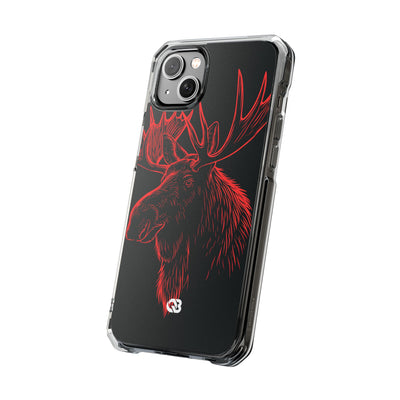 Nordic Elk · Clear Impact Magnetic Phone Case for iPhone · Black