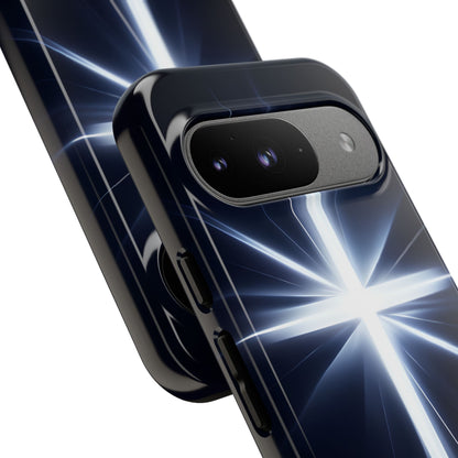 Glowing Crossburst Google Pixel 9 Case - Tough