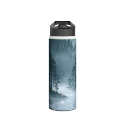 Silent Nordic Fjord · Insulated Water Bottle · Blue