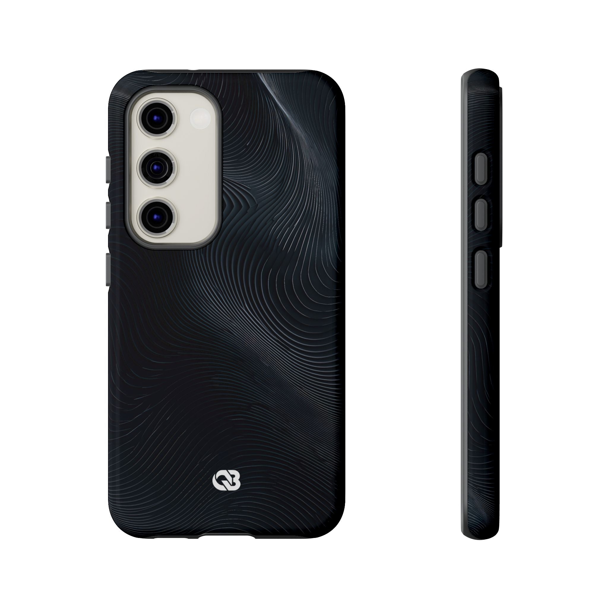 Black Tough Phone Case for Samsung - Obsidian Ridge Flux
