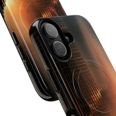 Luminous Grid · Tough 2.0 Magnetic Phone Case for iPhone · Black