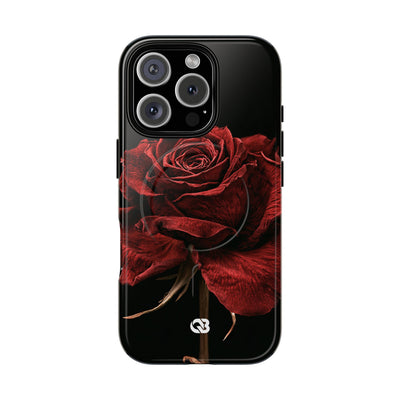 Crimson Noir Rose · Tough 2.0 Magnetic Phone Case for iPhone · Black