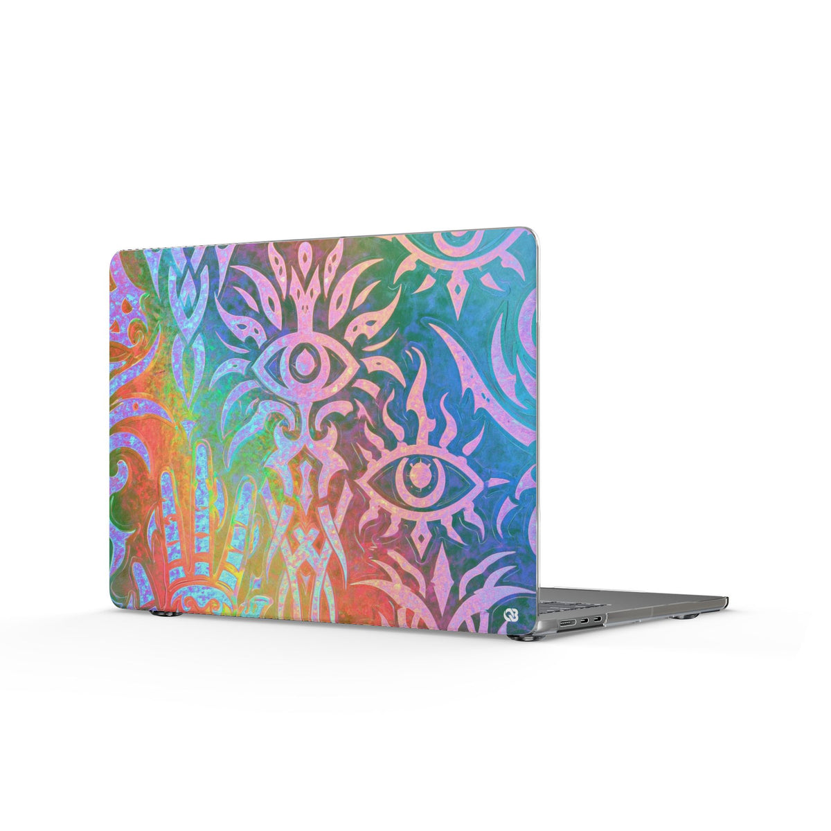 Chromatic Mystic Sigil · Clear Hard Case for MacBook · Blue