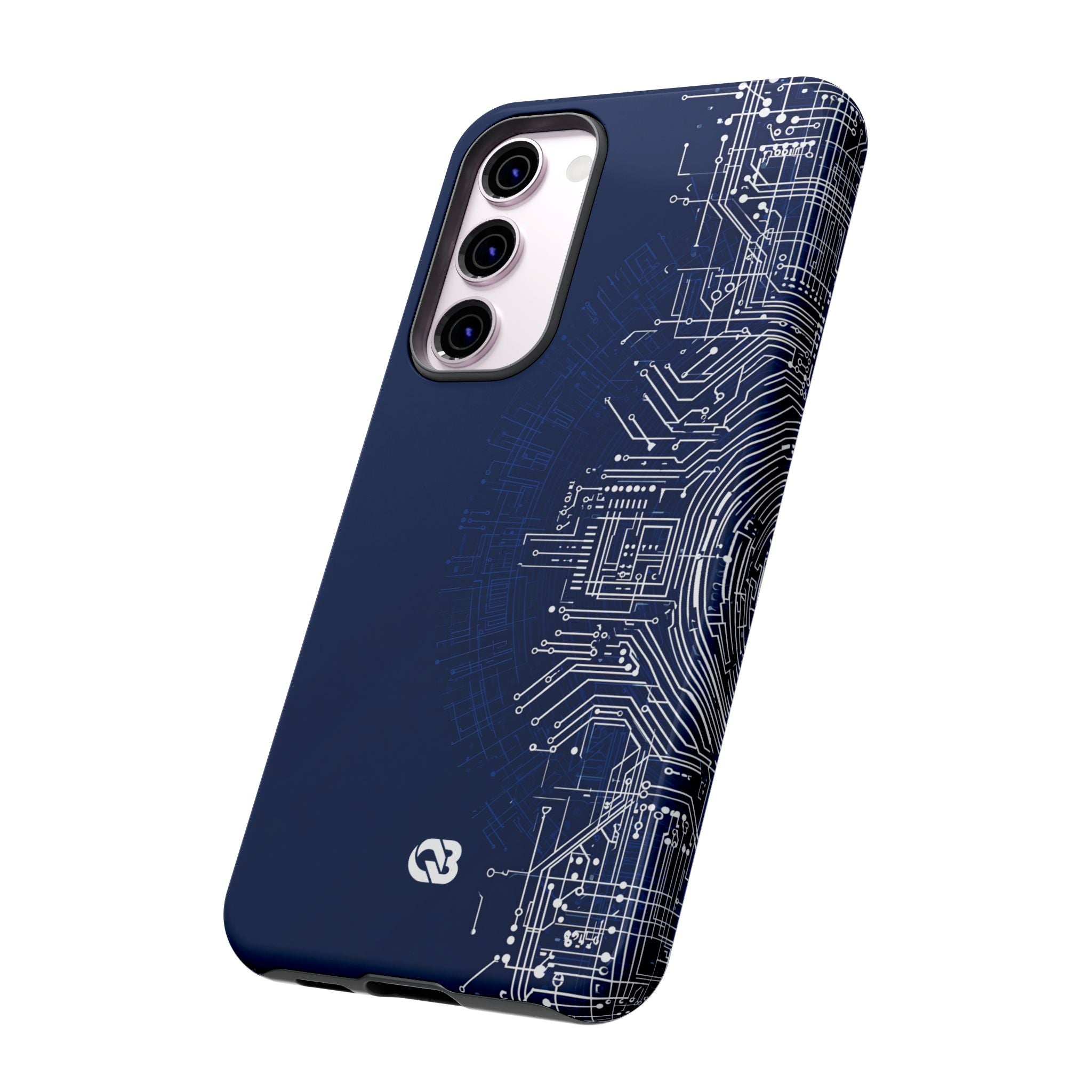 Blue Tough Phone Case for Samsung - Cobalt Circuit Logic