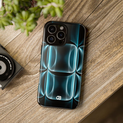 Translucent Cyber Grid · Tough Phone Case for iPhone · Teal