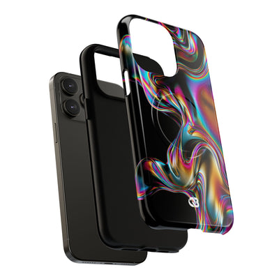 Purple Tough 2.0 Magsafe Phone Case for iPhone - Liquid Neon Chrome