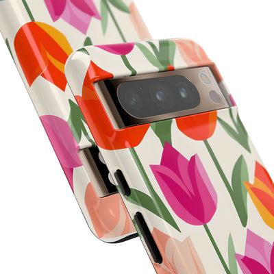 Vibrant Petal Grid · Tough Phone Case for Google Pixel