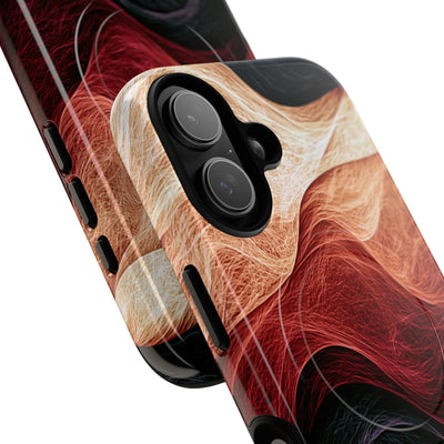 Ember Wave Dispersion · Tough 2.0 Magnetic Phone Case for iPhone · Red