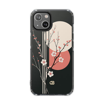 Black Impact MagSafe Phone Case for iPhone - Kyoto Midnight Blossom