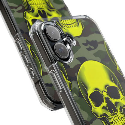Neon Skull Camo iPhone 16 Plus Case - Impact