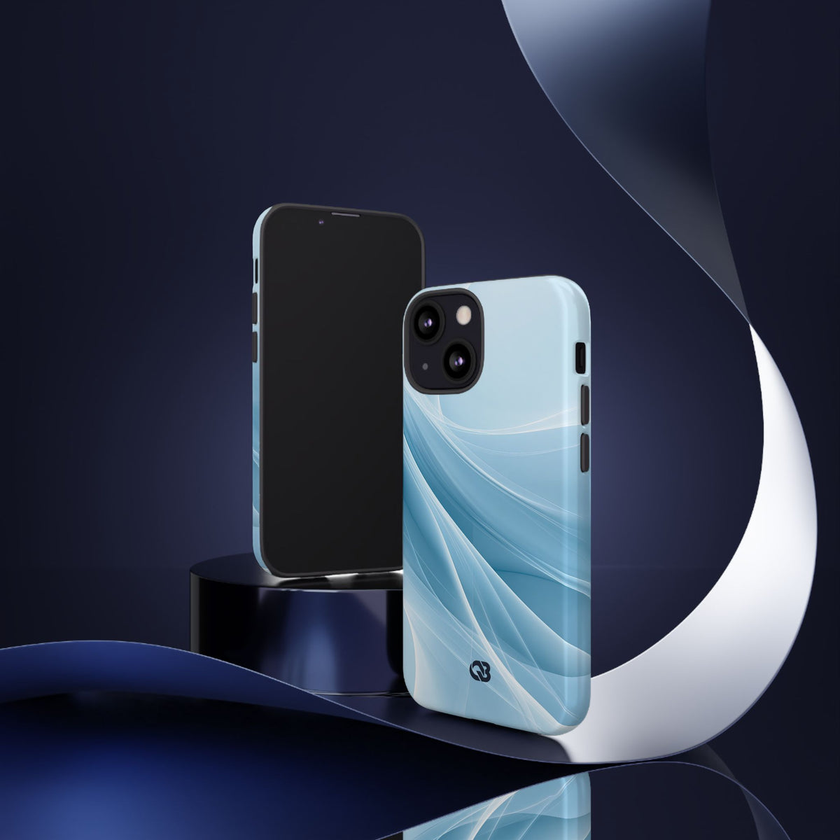 Glacial Ridge Contours · Tough Phone Case for iPhone · Blue