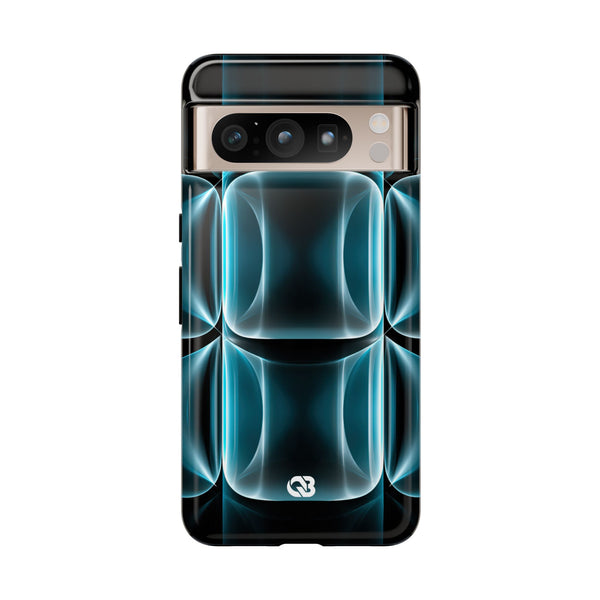 Cyan Core Matrix · Tough Phone Case for Pixel ·  Blue