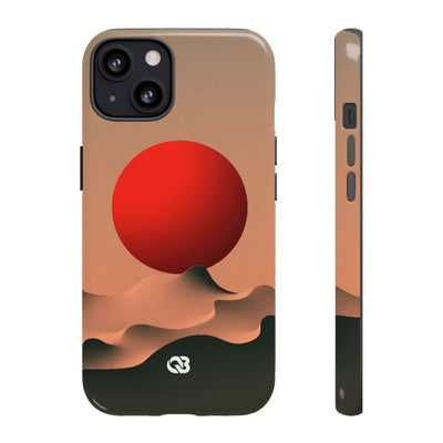 Crimson Sol Ridge · Tough Phone Case for iPhone · Red