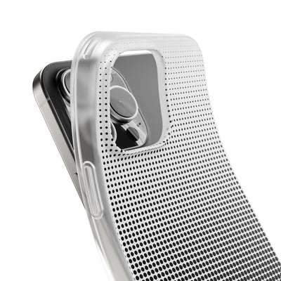 Black Lite Phone Case for iPhone - Obsidian Halftone Flux