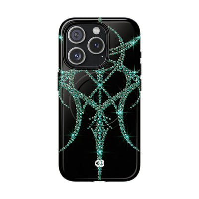 Teal Cyber Sigil · Tough 2.0 Magnetic Phone Case for iPhone · Teal