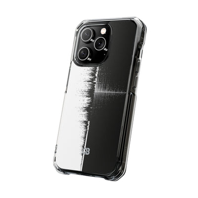 Black Impact MagSafe Phone Case for iPhone - Static Signal Split