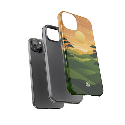 Verdant Horizon Sun · Tough Phone Case for iPhone