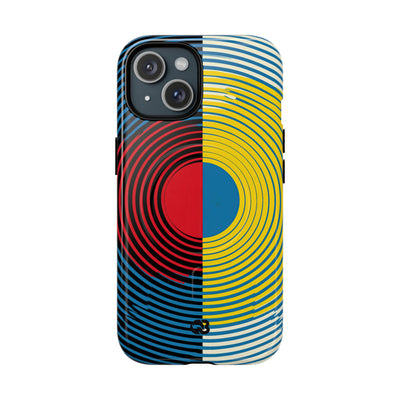 Blue Tough 2.0 Magsafe Phone Case for iPhone - Primary Circuit Orbit