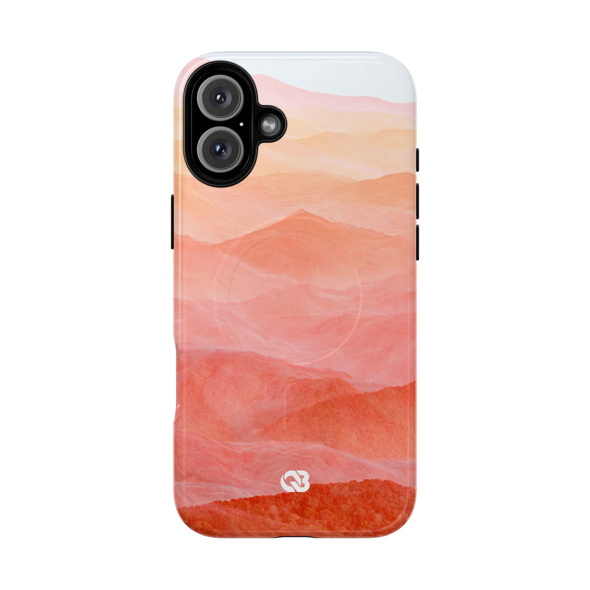 Alpenglow Ridge Vista · Tough 2.0 Magnetic Phone Case for iPhone · Orange