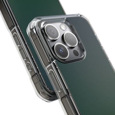 Green Impact MagSafe Phone Case for iPhone - Midnight Pine Horizon