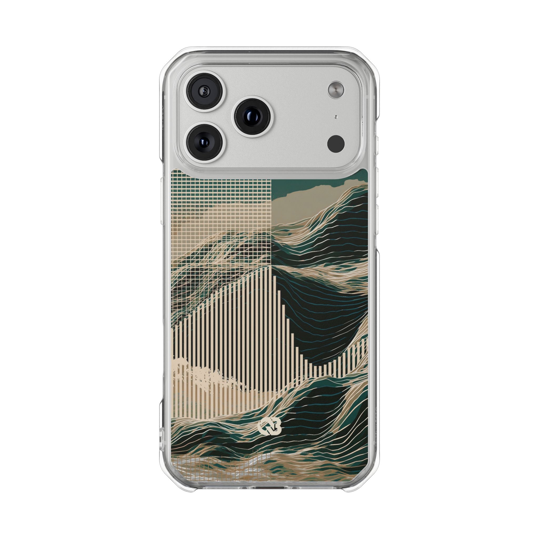 Green Impact MagSafe Phone Case for iPhone - Lunar Moss Topography