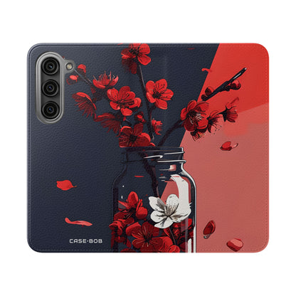 Kersenbloesem Pot - Samsung S23 Case - Portemonnee