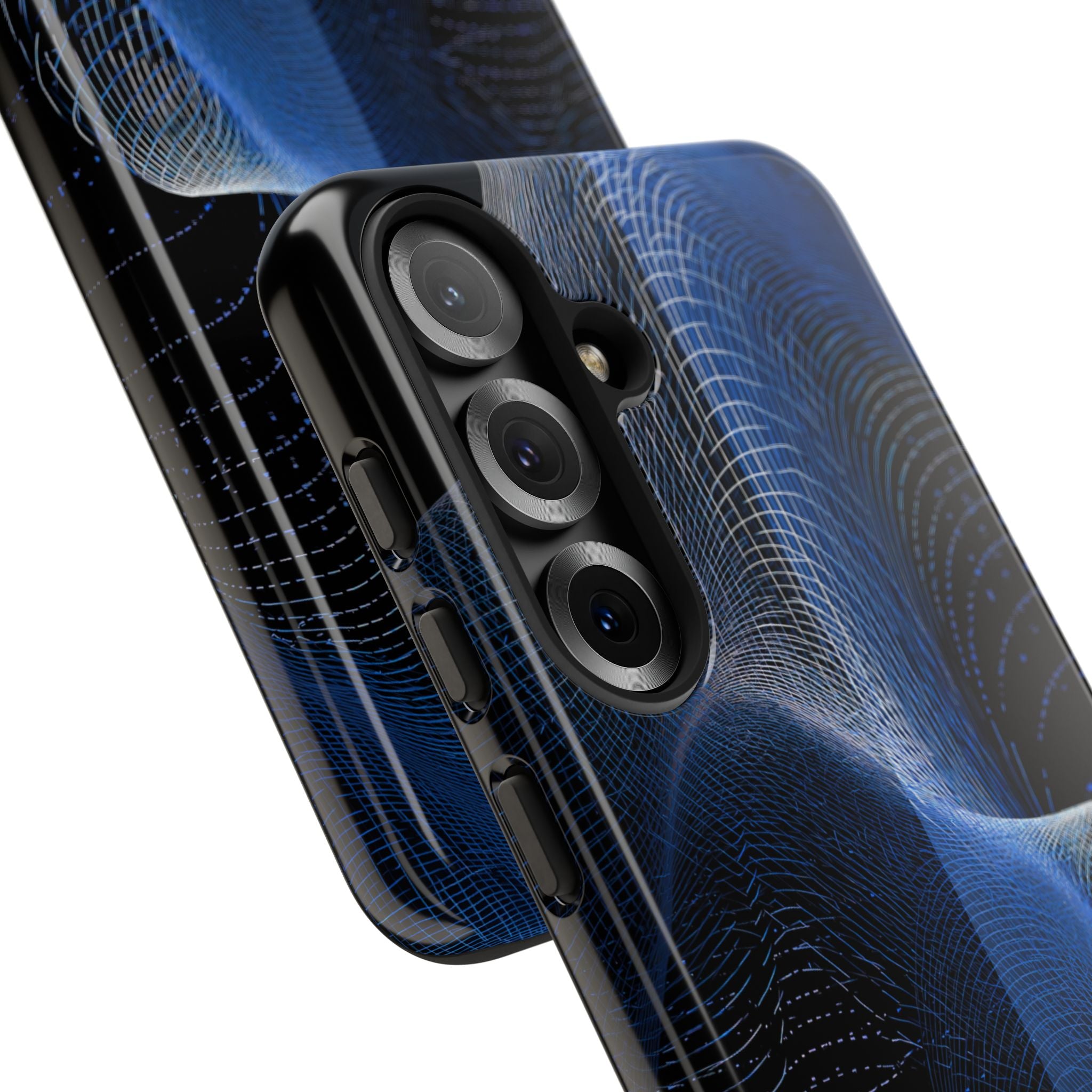 Blue Tough Phone Case for Samsung - Electric Blue Flux