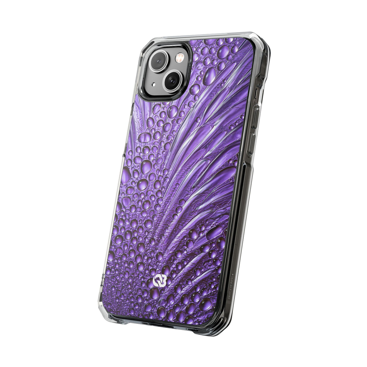 Violet Liquid Gel · Clear Impact Magnetic Phone Case for iPhone · Purple