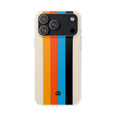 Retro Racing Stripes · Soft Phone Case for iPhone