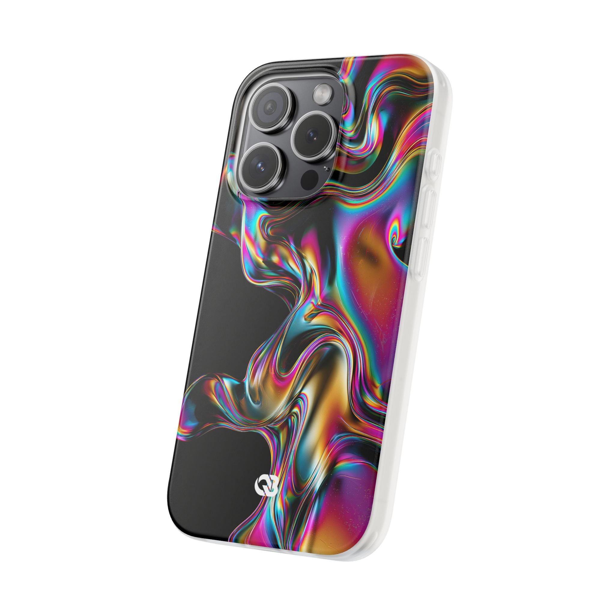 Purple Lite Phone Case for iPhone - Liquid Neon Chrome