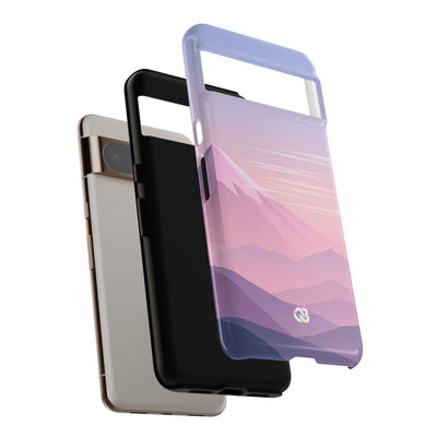 Purple Tough Phone Case for Google Pixel - Lavender Alpine Dawn
