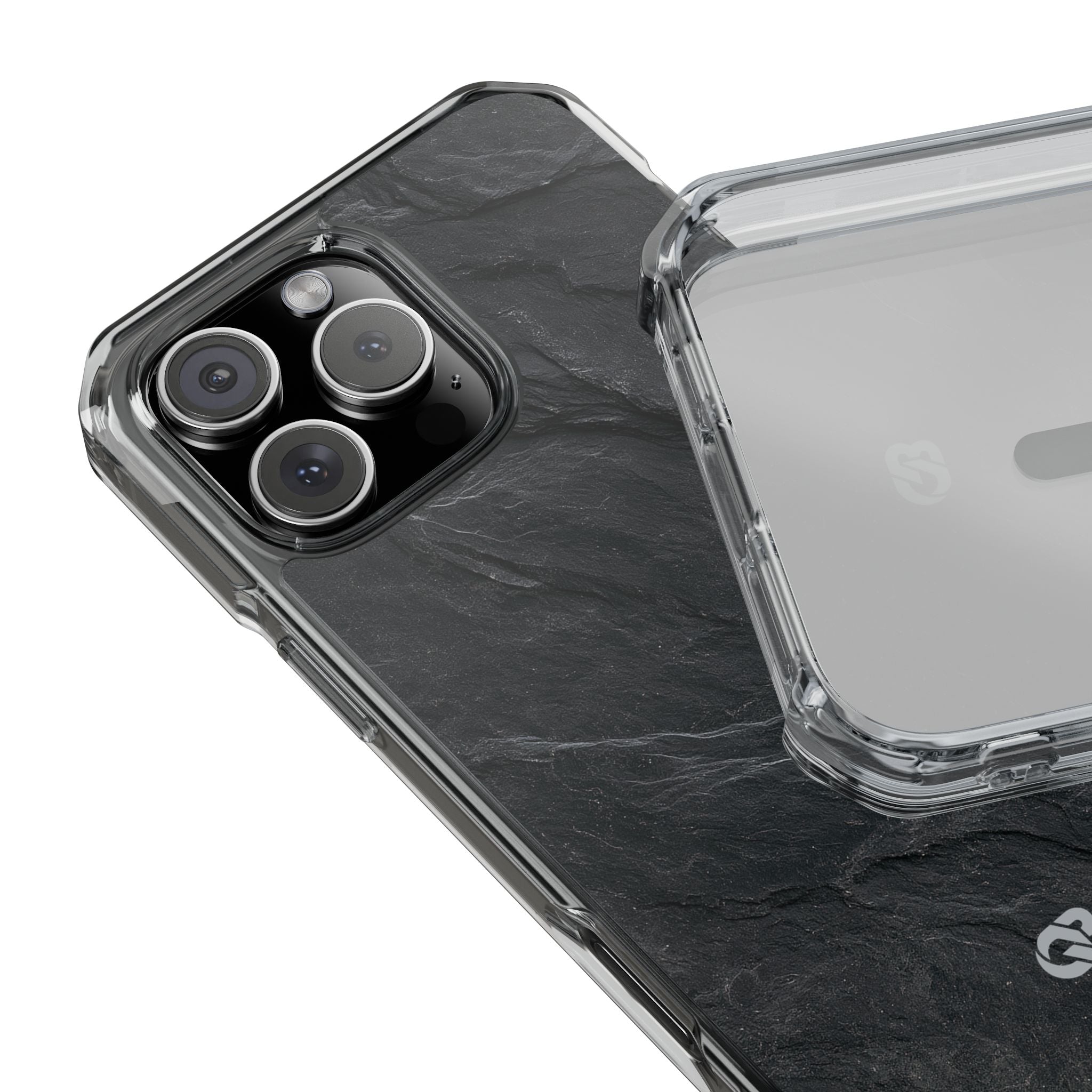 Black Impact MagSafe Phone Case for iPhone - Midnight Slate Ridge