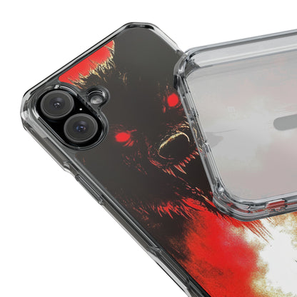 Crimson Wolf iPhone 16 Plus Case - Impact
