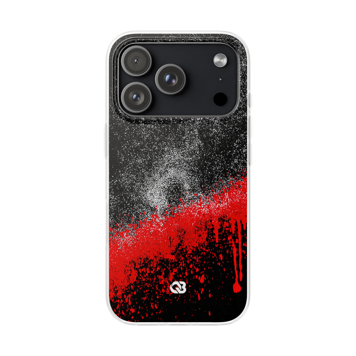 Crimson Noir Drip · Lite Phone Case for iPhone ·  Black