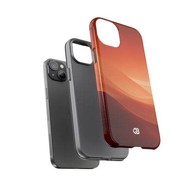 Terracotta Dune Ridges · Tough Phone Case for iPhone · Orange