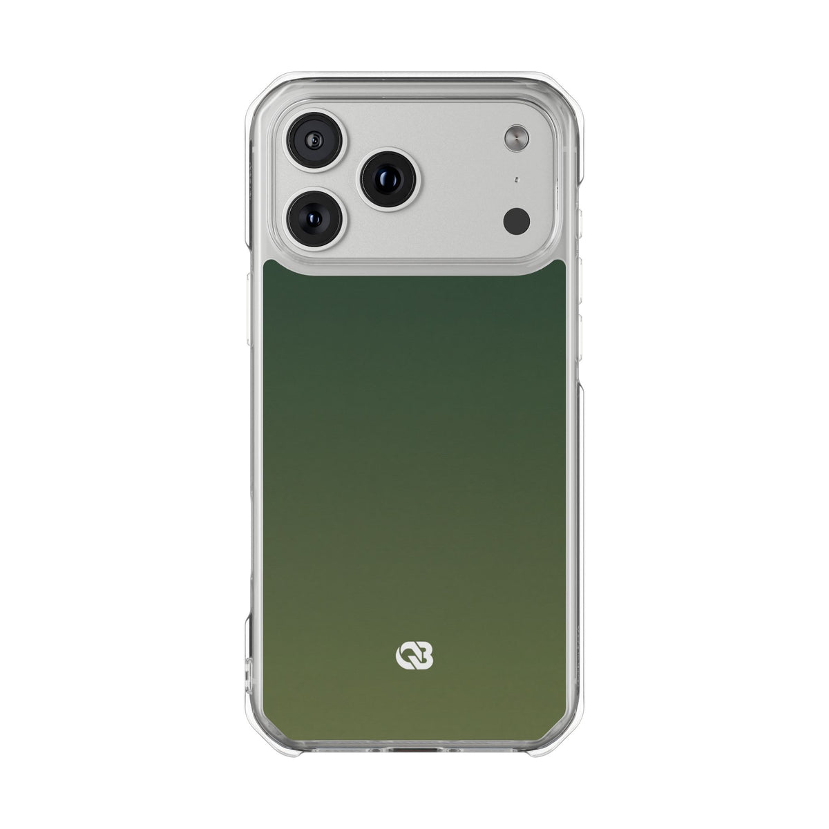 Evergreen Gradient · Clear Impact Magnetic Phone Case for iPhone ·  Green