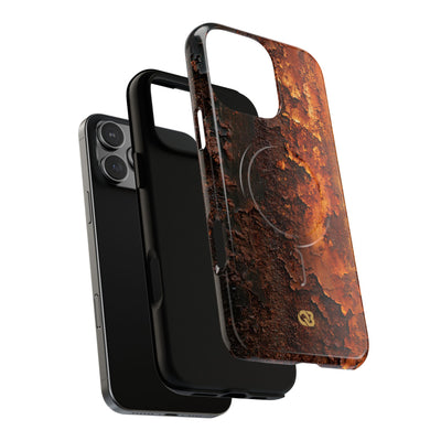 Orange Tough 2.0 Magsafe Phone Case for iPhone - Oxidized Iron Crust