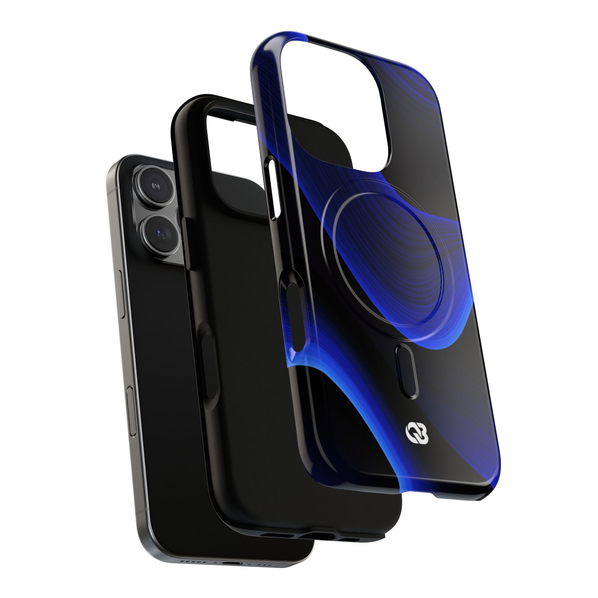 Blue Tough 2.0 Magsafe Phone Case for iPhone - Electric Cobalt Flow