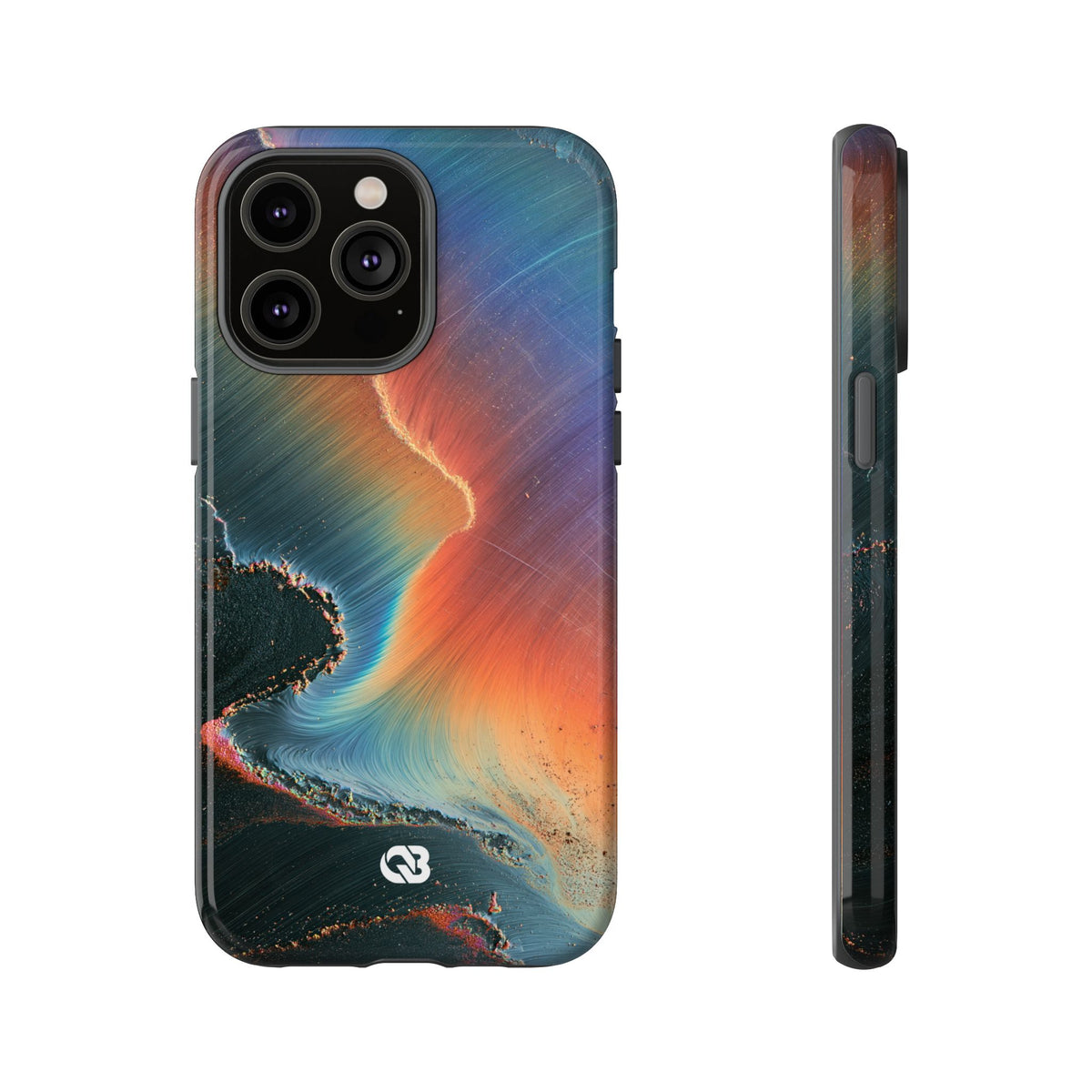 Prismatic Aura Shift · Tough Phone Case for iPhone · Blue