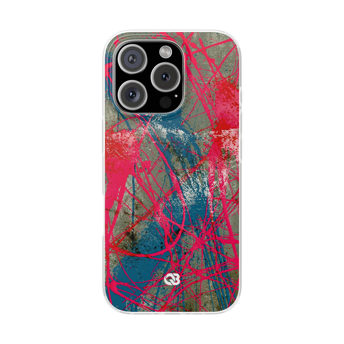 Neon Static Drip · Lite Phone Case for iPhone ·  Pink