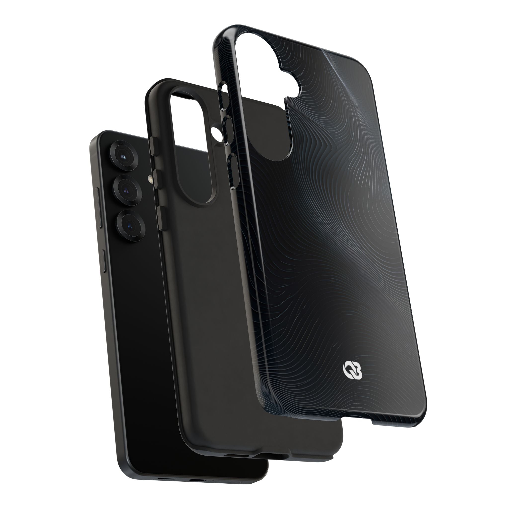 Black Tough Phone Case for Samsung - Obsidian Ridge Flux